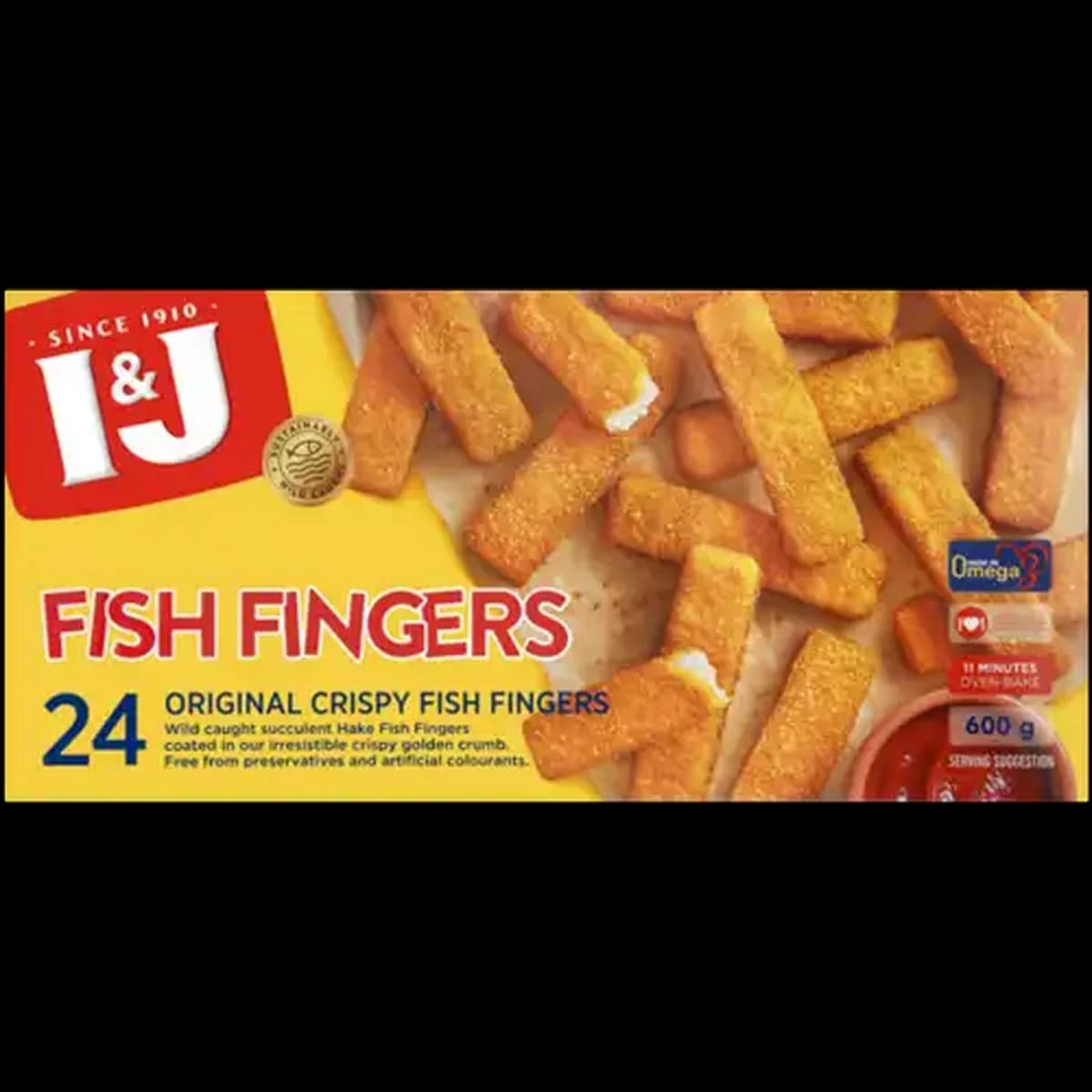 I&J Frozen Original Crispy Fish Fingers (24s)